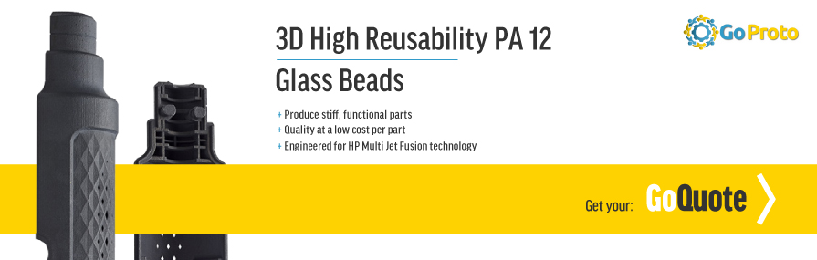 How Stiff Are PA12 Glass-Bead Filled Nylon 3D Prototypes?